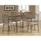Monarch Specialties Dining Set - 5Pcs Set / White Bench And 3 Side Chairs I 1029 - alternate 5